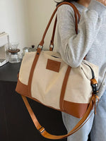 Canvas Leather Trim TravelBag