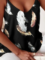 Chain Strap V-Neck Tank Top - Ladyez