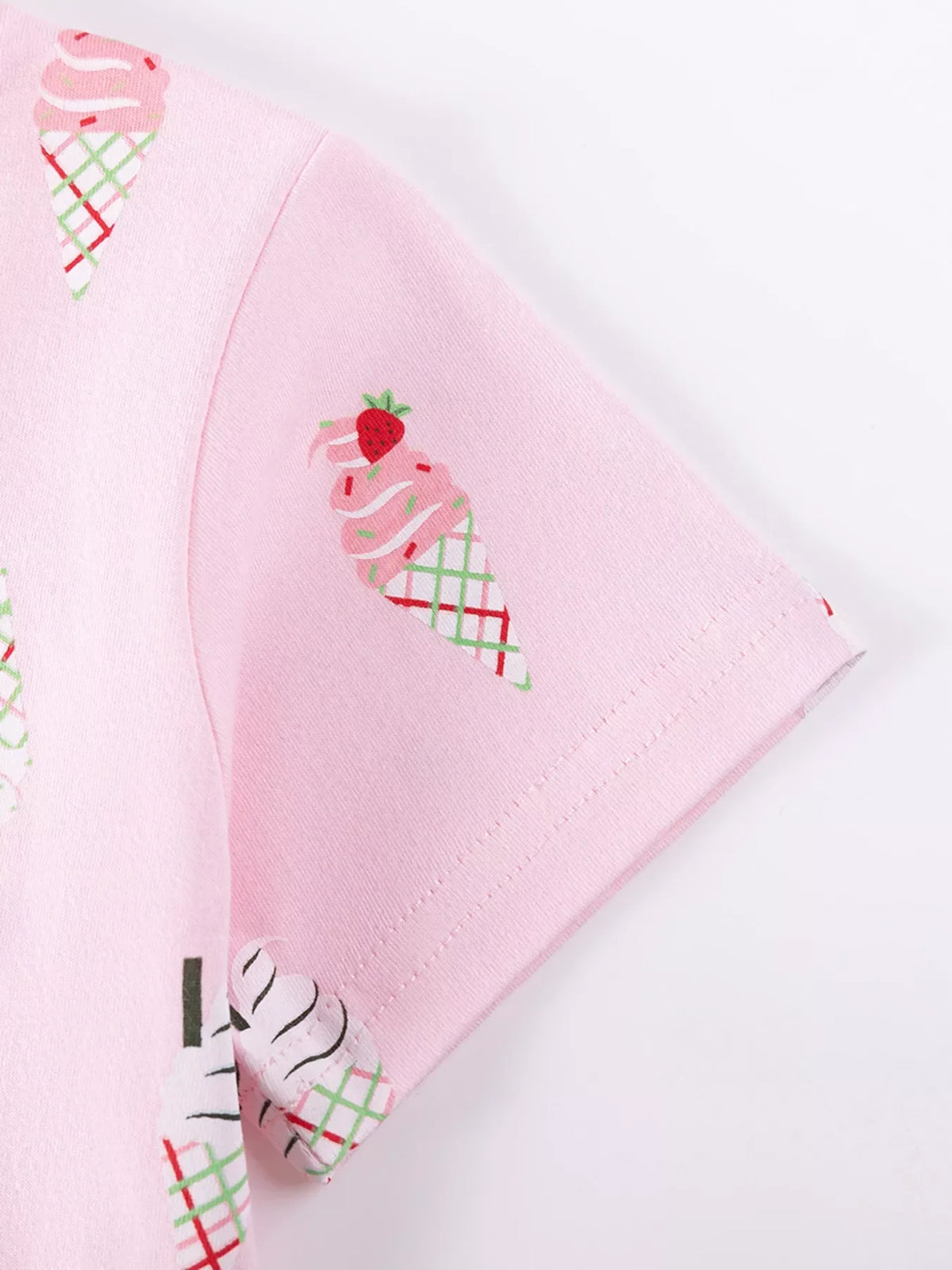Children's Ice Cream Print Casual Dress