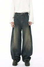 Mid Rise Waist Jeans with Pockets