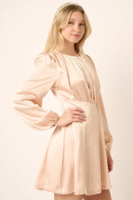 Mittoshop Satin Side Cutout Detail Mini Dress - Ladyez