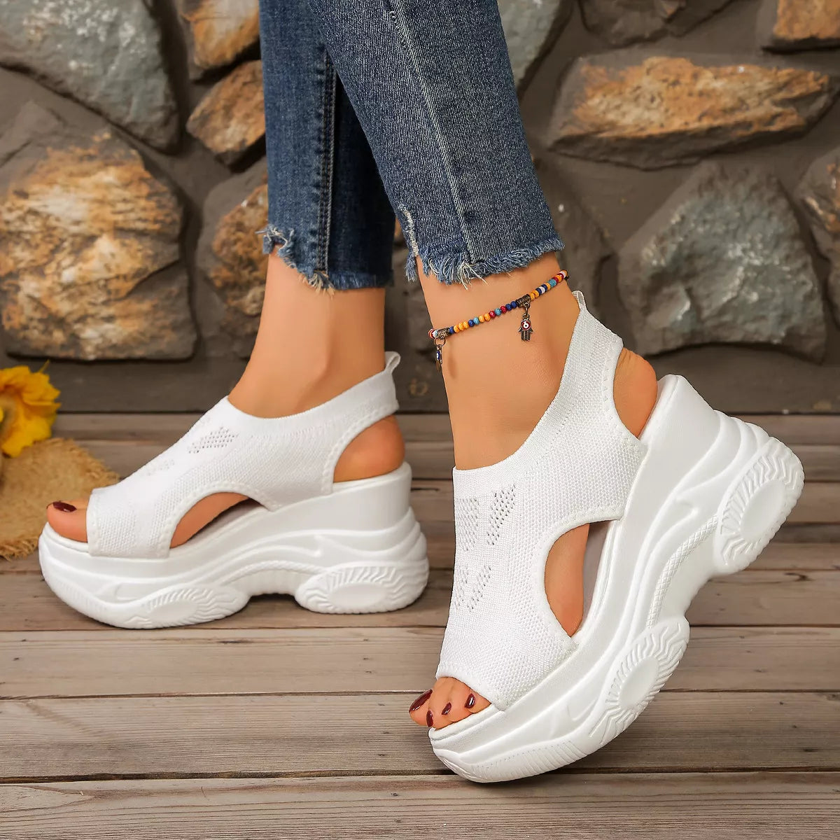 Open Toe Platform Sandals
