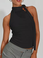 Halter Neck Ruched Top