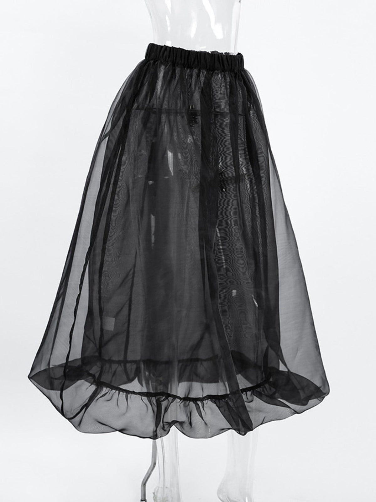 Elastic Waist Flowy Skirt