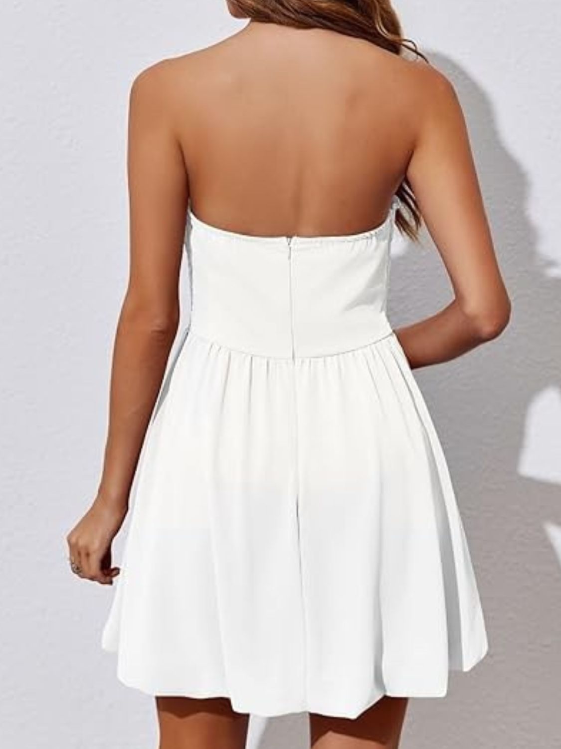 Ruched Tube Mini Dress - Ladyez