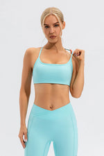 Crisscross Spaghetti Strap Active Cami - Ladyez