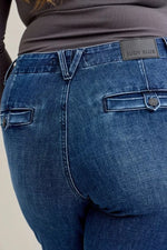 Judy Blue Full Size Mid Rise Bootcut Jeans with Welt Pockets Plus Size