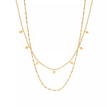 18K Gold-Plated Double Layered Necklace