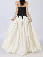 Two Tone Tube Maxi Dress