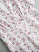 Floral Print Short Sleeve Dress