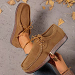 Round Toe Lace Up Loafers