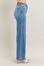Judy Blue Full Size High Waist Straight Jeans Plus Size - Ladyez