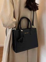 Top Handle Leather Crossbody Bag