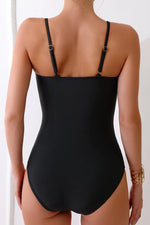 Cutout Spaghetti Strap One-Piece Swimwear - Ladyez