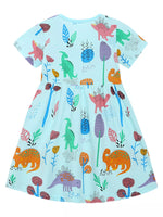 Children's Dinosaur Print A-Line Dress