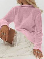 Mock Neck Long Sleeve Sweater