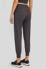 Millennia Wide Waistband Slant Pocket Pants - Ladyez