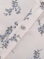 Floral Print Balloon Sleeve Top and Shorts Set