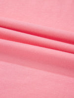 Ruffle Hem Round Neck Relaxed T-Shirt