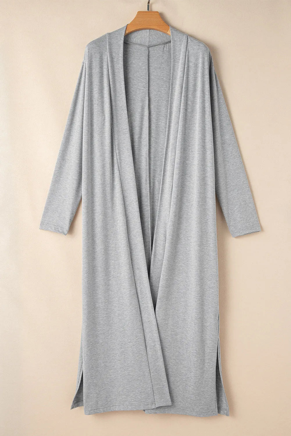 Open Front Long Sleeve Cardigan and Pants Lounge Set - Ladyez