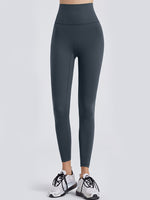 Wide Waistband Sports Leggings - Ladyez