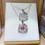 2 Carat Moissanite 925 Sterling Pendant Silver