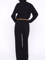 Relaxed Fit Long Sleeve Top and Pants Set