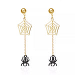 18K Gold-Plated Spider Drop Earrings
