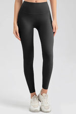 Wide Waistband Sport Leggings - Ladyez
