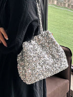 Sequin Bucket Shoulder Bag