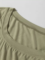 Solid Color Long Sleeve Fitted Top
