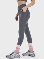Millennia Pocketed High Waist Active Leggings - Ladyez