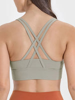 Millennia Crisscross Scoop Neck Active Tank - Ladyez