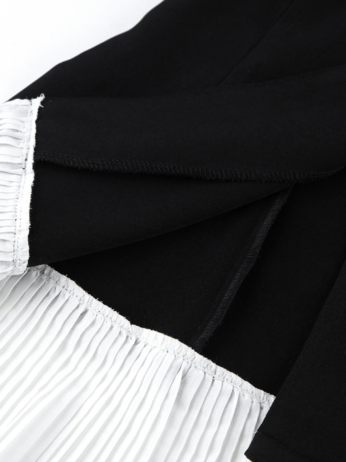 Pleated One Button Blazer Dress