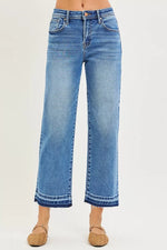 RISEN Full Size Slouchy CroppedBoyfriend Jeans Plus Size