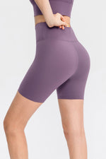 Wide Waistband Sports Shorts - Ladyez
