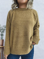 Round Neck Raglan Sleeve Sweater