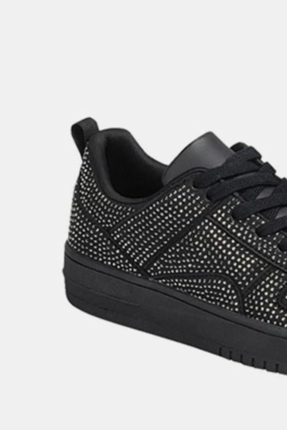 Forever Link Rhinestone Platform Flat Sneakers - Ladyez