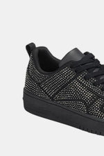 Forever Link Rhinestone Platform Flat Sneakers - Ladyez