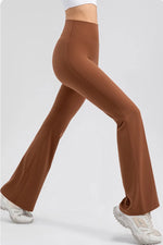 High Waist Straight Active Pants - Ladyez
