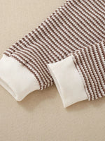 Children's Striped Long Sleeve Top and Pants Set