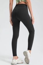 Wide Waistband Slim Fit Active Leggings - Ladyez
