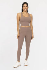 MONO B Soft Ribbed High Waisted Leggings - Ladyez
