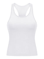Millennia Round Neck Racerback Active Tank - Ladyez