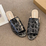 Leopard Open Toe Sandals