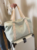 Texture Travel Bag with Adjustable Strap