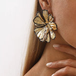 18K Gold-Plated Flower Stud Earrings