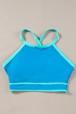 Crisscross Round Neck Two-Piece Swim Set - Ladyez