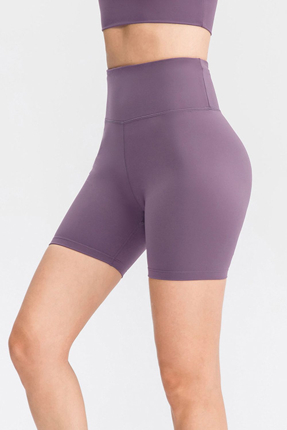 Wide Waistband Sports Shorts - Ladyez
