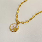 18K Gold-Plated Titanium Steel Pendant Necklace